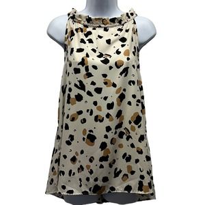 FSL Apparel Women’s Sz Lg Sleeveless Animal Print Blouse NWOT, V494